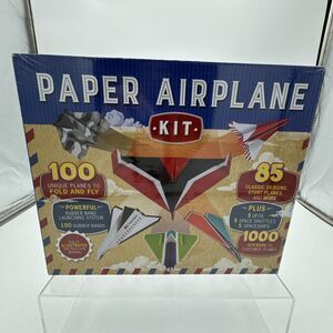 Paper Airplane Kit UFOs Space Shuttles Stunt Planes Stickers & More New Sealed
